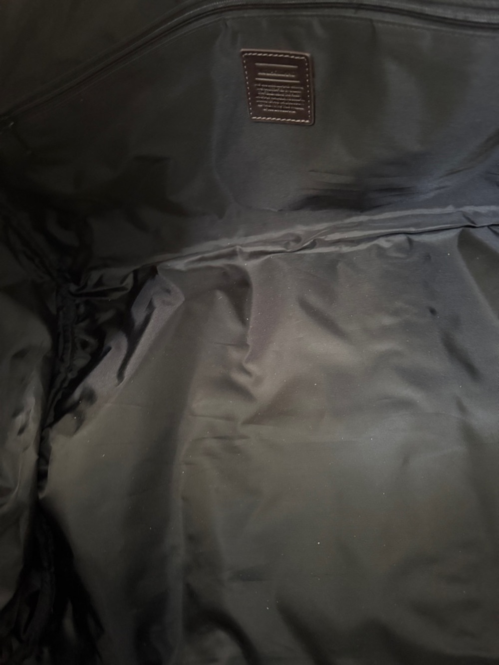 VINTAGE MULHOLLAND BROTHERS HANDMADE 100% LEATHER DUFFLE BAG. NWT - Picture 8 of 12